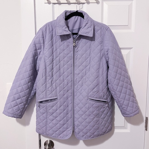 Jackets & Blazers - - Lavender Quilted Jacket